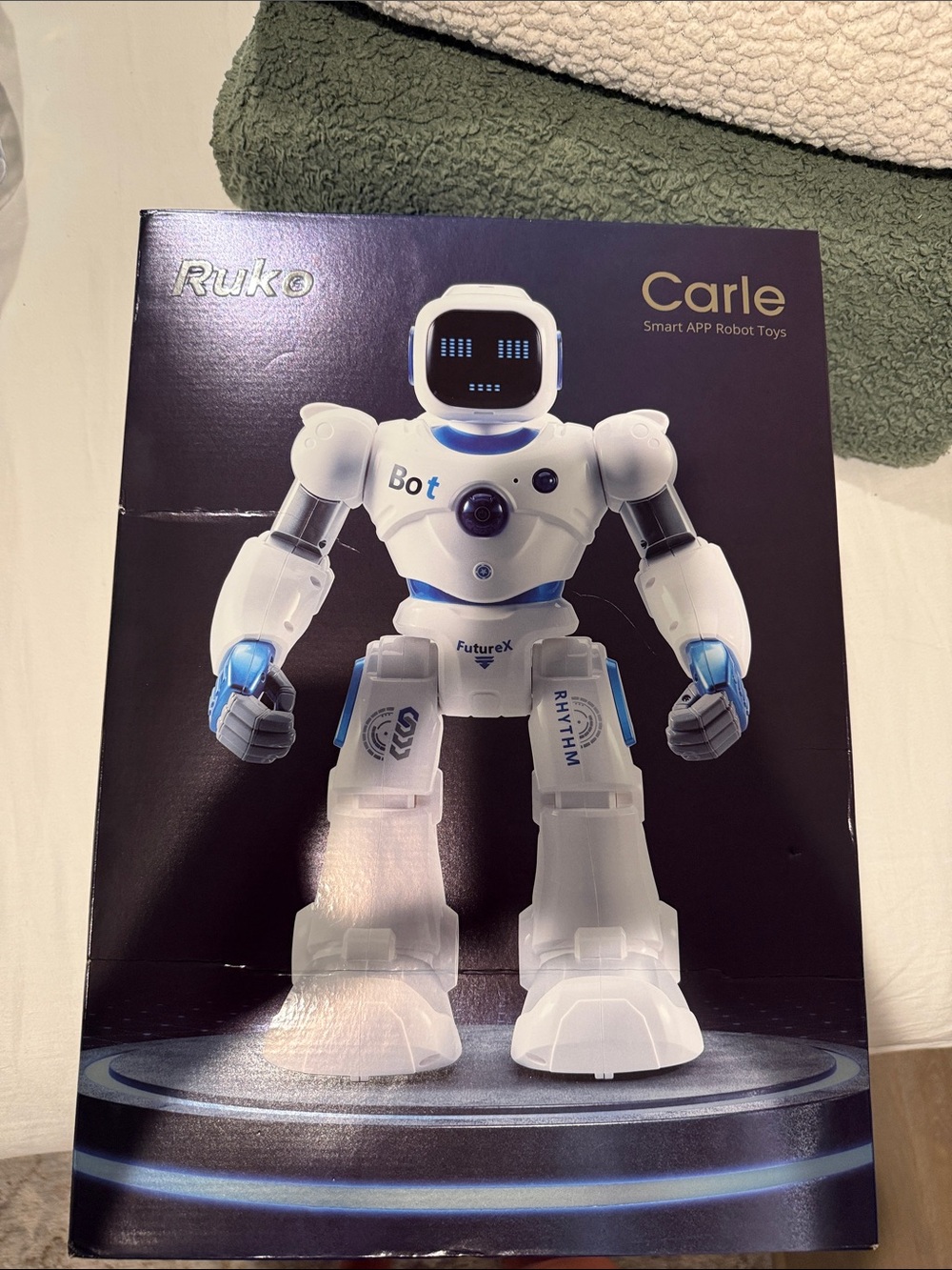White and Blue Smart App Robot Toy by Ruko